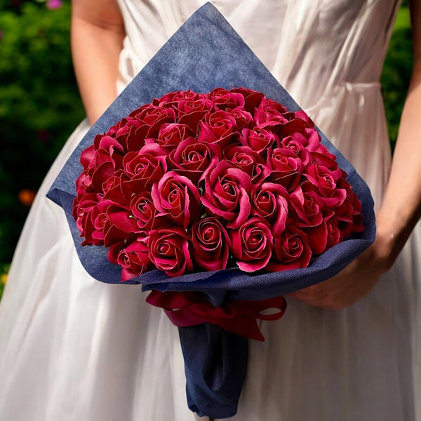 SAVON ROSE|ワインレッド M(70本) サヴォンローズ 花束