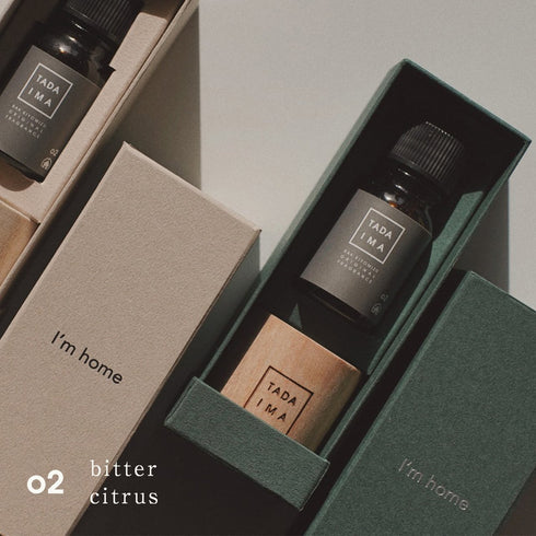 TADAIMA AROMA|02 bitter citrus 30ml & wood aroma dish【 BOX 付き 】