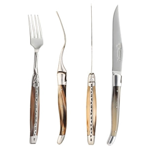 LAGUIOLE en Aubrac/ラギオール アン オブラック|ホーン ナイフ&フォークペア