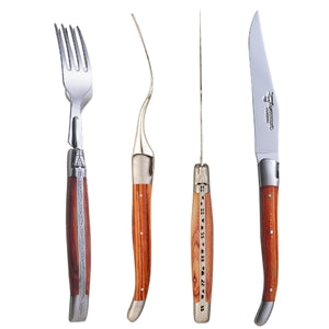 LAGUIOLE en Aubrac/ラギオール アン オブラック|ローズウッド ナイフ&フォークペア