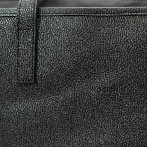 NO SIGN|レザー トートバッグ M ブラック