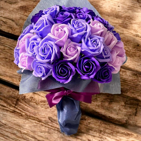 SAVON ROSE|パープルミックス M(70本) サヴォンローズ 花束