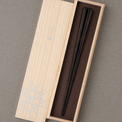 HASHIKURA MATSUKAN/正八箸 黒檀 八角