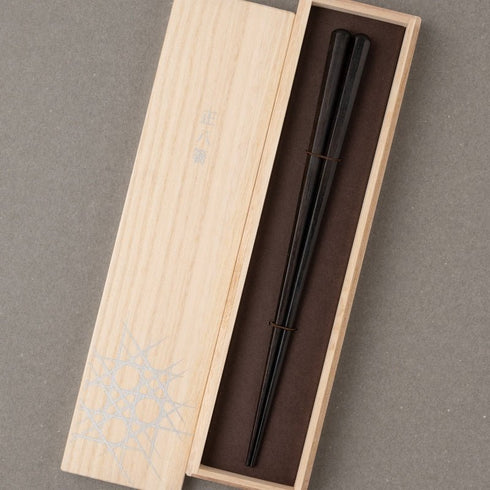 HASHIKURA MATSUKAN/正八箸 黒檀 八角