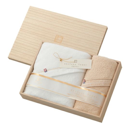 今治謹製 |至福タオルセット(バスタオル1枚 フェイスタオル1枚)
