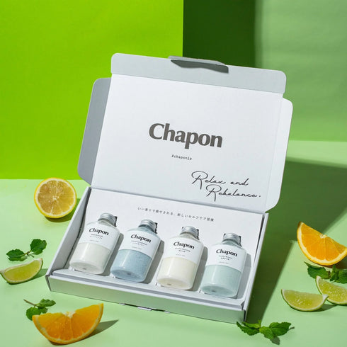 Chapon |穏やかな夜への誘い シトラス&ミントの香り 4本セット