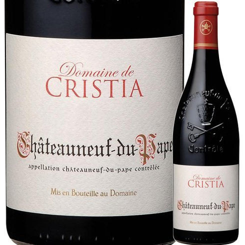 ソムリエ|シャトーヌフ・デュ・パプ・ルージュ ドメーヌ・ド・クリスティア 2021年 フランス ローヌ 赤ワイン フルボディ 750ml