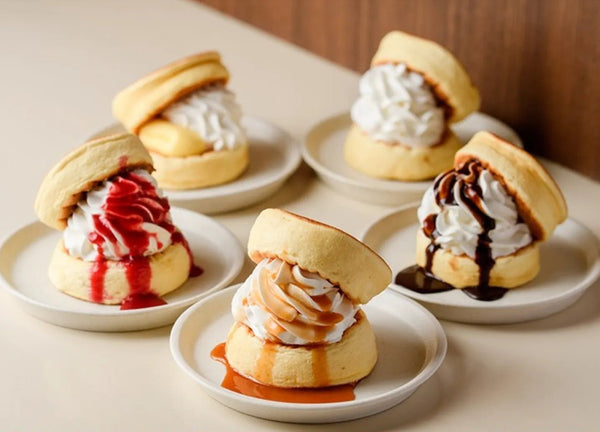 MEAT PLUS|フワフワパンケーキ ぱんドラ5種セット(プレーン・カスタード・ラズベリー・チョコ・キャラメル)