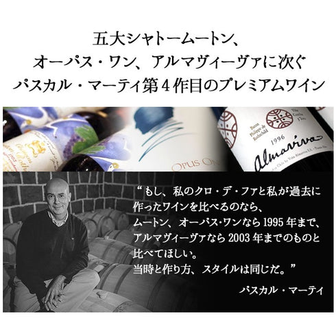 ソムリエ|クロ・デ・ファ ヴィニャ・マーティー 2020年 チリ マイポ・ヴァレー 赤ワイン 750ml