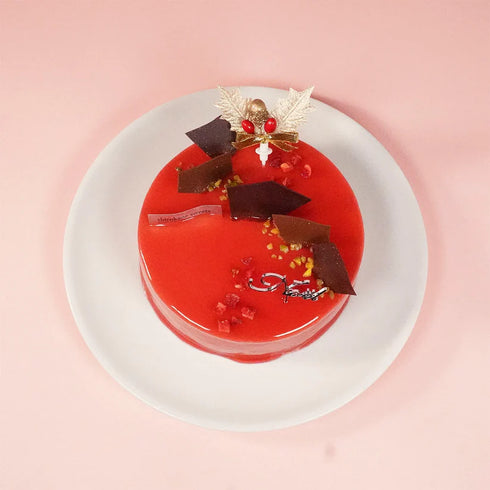 shirokane sweets TOKYO|X'mas)shirokane sweets TOKYO 情熱の赤と酸味を楽しむ白金プレミアムミロワール(フランボワーズ) クリスマス 5号