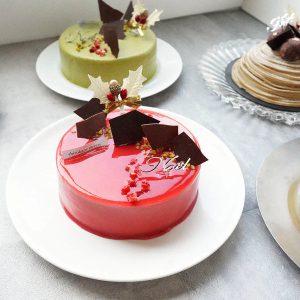 shirokane sweets TOKYO|X'mas)shirokane sweets TOKYO 情熱の赤と酸味を楽しむ白金プレミアムミロワール(フランボワーズ) クリスマス 5号