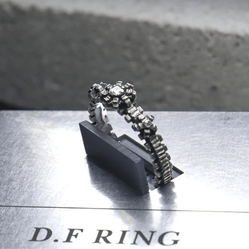 HENU|D.F RING|Diamond & Silver Ring