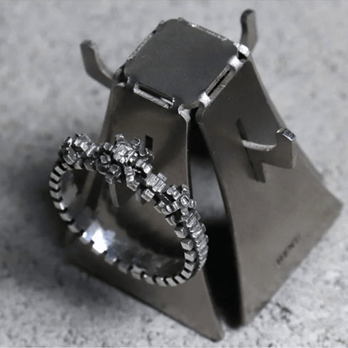 HENU|D.F RING|Diamond & Silver Ring