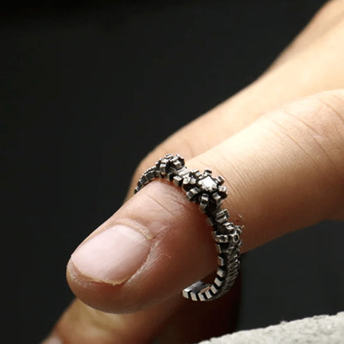 HENU|D.F RING|Diamond & Silver Ring