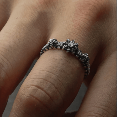 HENU|D.F RING|Diamond & Silver Ring