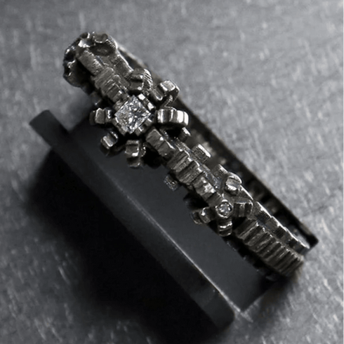 HENU|D.F RING|Diamond & Silver Ring