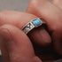 HENU|T.H RING|Turquoise × Silver Ring x thread