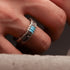 HENU|T.H RING|Turquoise × Silver Ring x thread