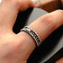 HENU|Diamond & Silver Stitch Ring