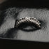 HENU|Diamond & Silver Stitch Ring