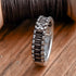 HENU|Diamond & Silver Stitch Ring