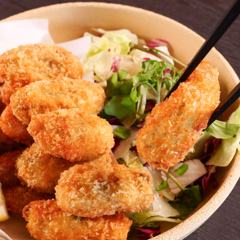 かなわ|土手うどんと揚げてるかきフライ