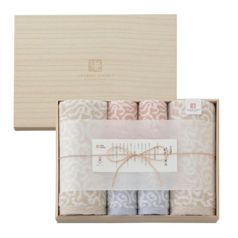 今治謹製 |紋織タオルセット (バスタオル2枚・フェイスタオル2枚・ウォッシュタオル2枚)