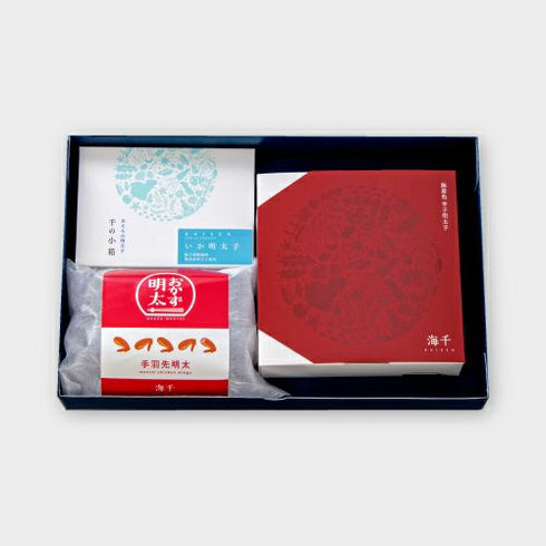 辛子めんたいこ海千|うまかもんセット【いか明太・手羽先明太】