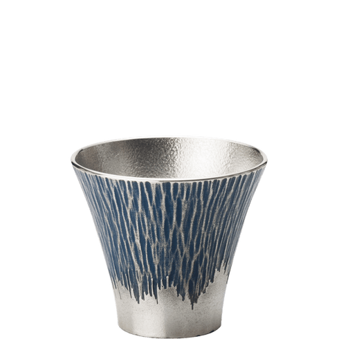 大阪錫器|富士山ぐい呑み 青・朱ペア