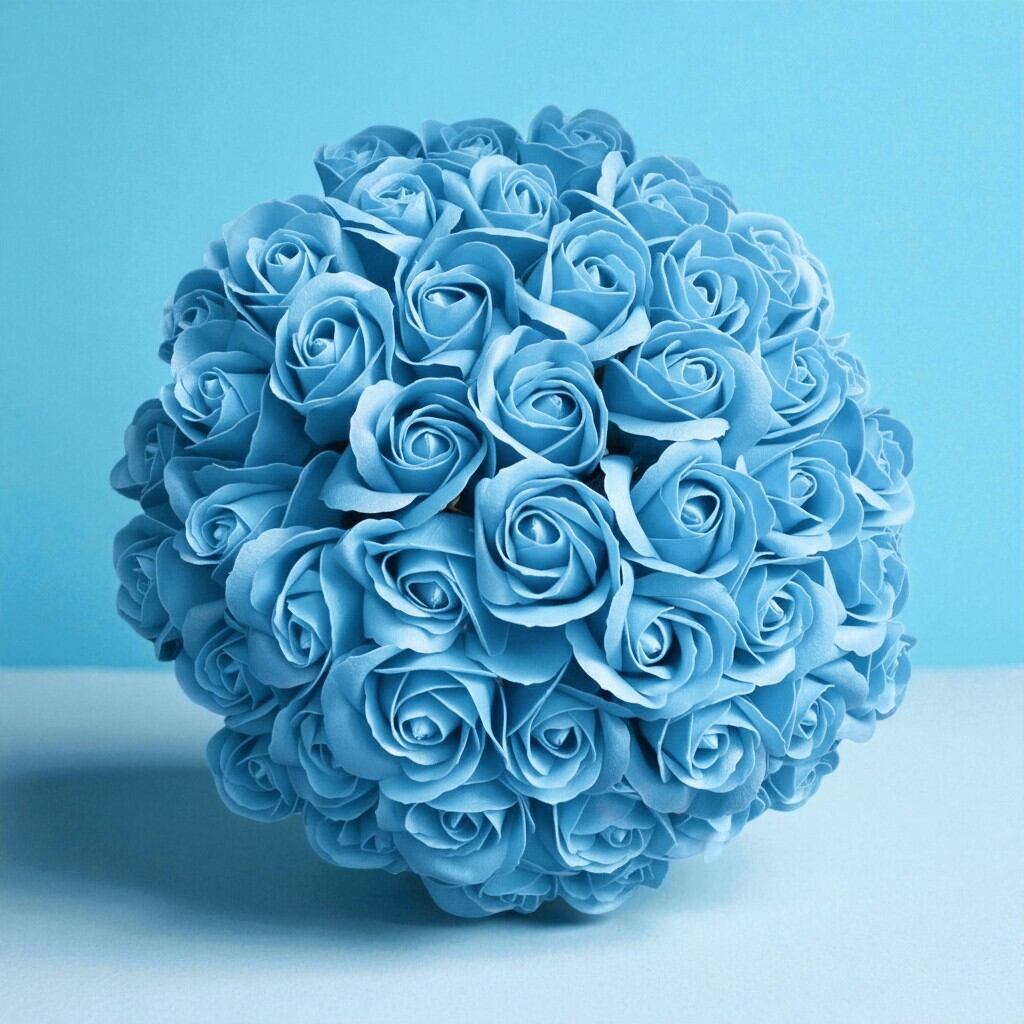 SAVON ROSE｜スカイブルー M(70本) サヴォンローズ 花束 – 高級ナビ