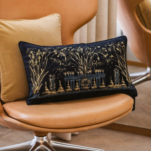 Yves Delorme|「Royal」コットン ベロア クッションカバー