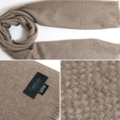 Cashmee|大判カシミアストール ライトブラウン