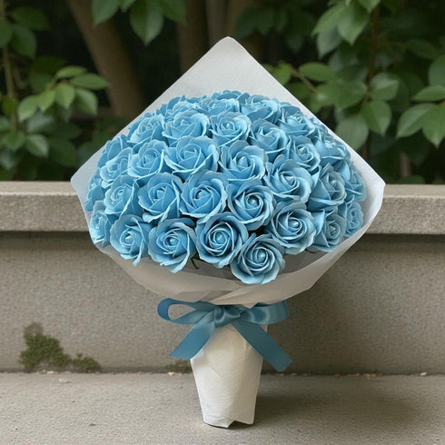 SAVON ROSE|スカイブルー S(50本) サヴォンローズ 花束