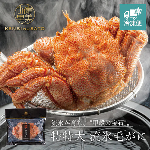 健美の里|特特大 流氷毛がに【送料込み】