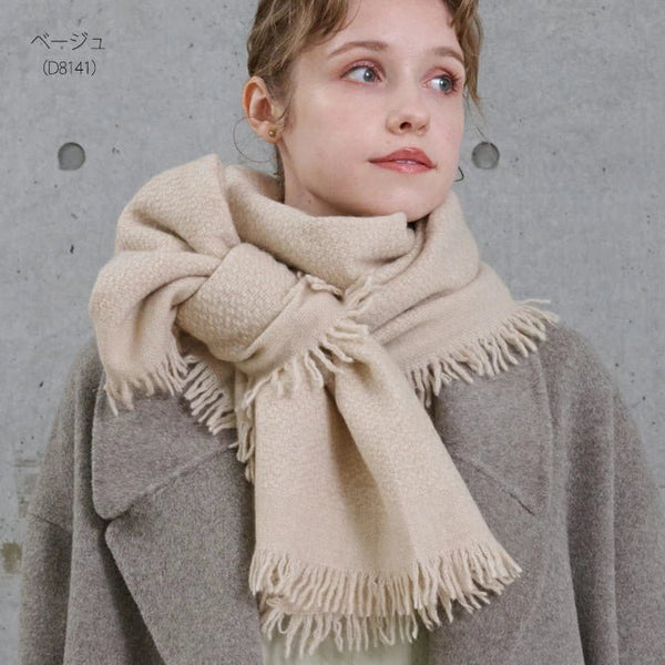 Cashmee|四方房カシミヤストール ベージュ