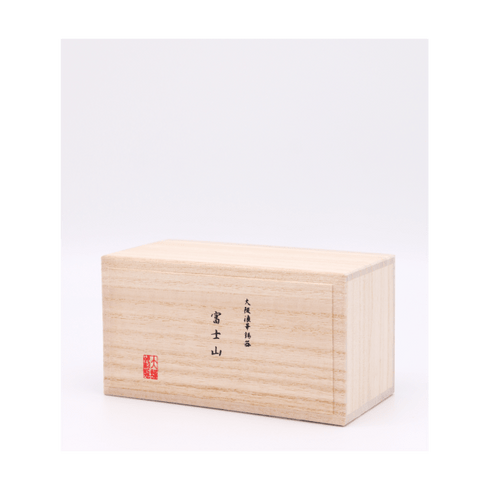 大阪錫器|富士山ぐい呑み 青・朱ペア