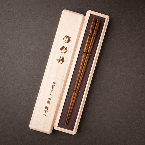 HASHIKURA MATSUKAN/六角竹乃箸 黒