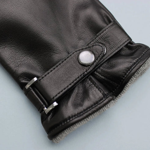 KURODA|No.BR14201M4 【MEN】 Italian Sheep Belted- Touch Panel 23cm Black