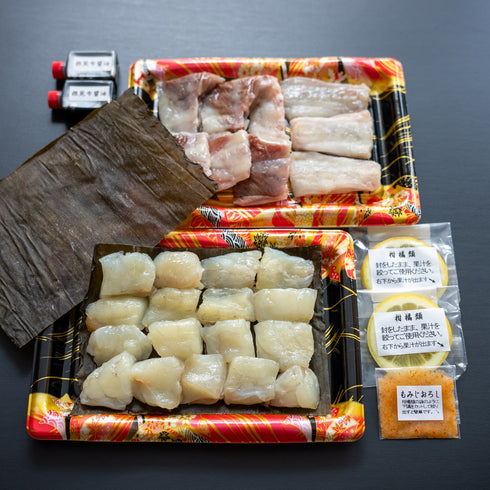 成城ふぐアトリエ |半生で食べる厚切り刺身のような昆布締めちり