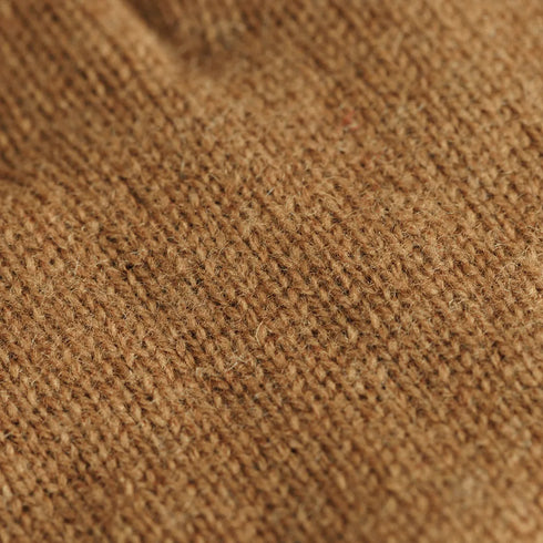 KURODA|No.BR92301M4【MEN】 Knit - Italian Sheep Piping Camel