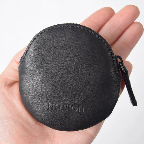 NO SIGN|ラウンド型 コインケース ブラック