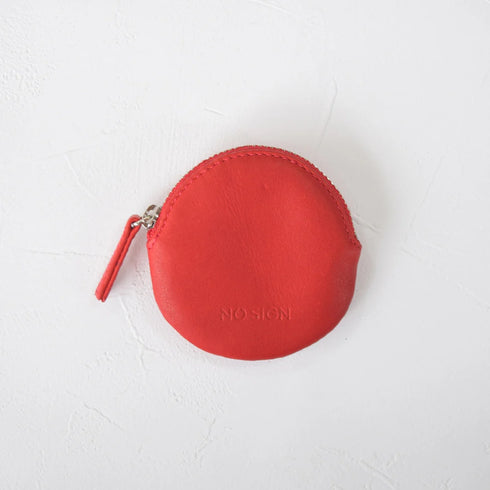 NO SIGN|ラウンド型 コインケース レッド