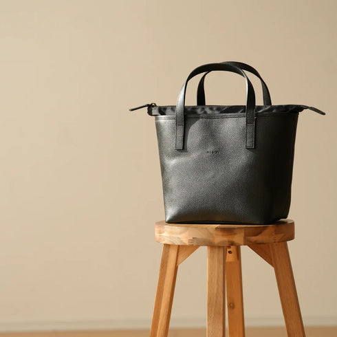 NO SIGN|レザー トートバッグ M ブラック