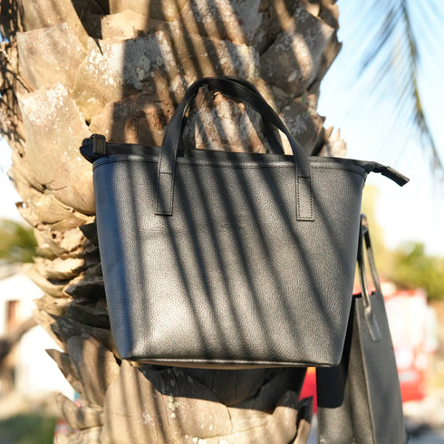 NO SIGN|レザー トートバッグ M ブラック