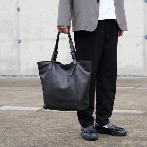 フェティア|シュリンクレザー 縦型トートバッグ F23-101 【入荷は12/11以降】