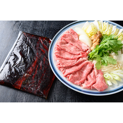 廣島料理専門酔心/牡蠣入り国産牛すき焼きセット(4人前)