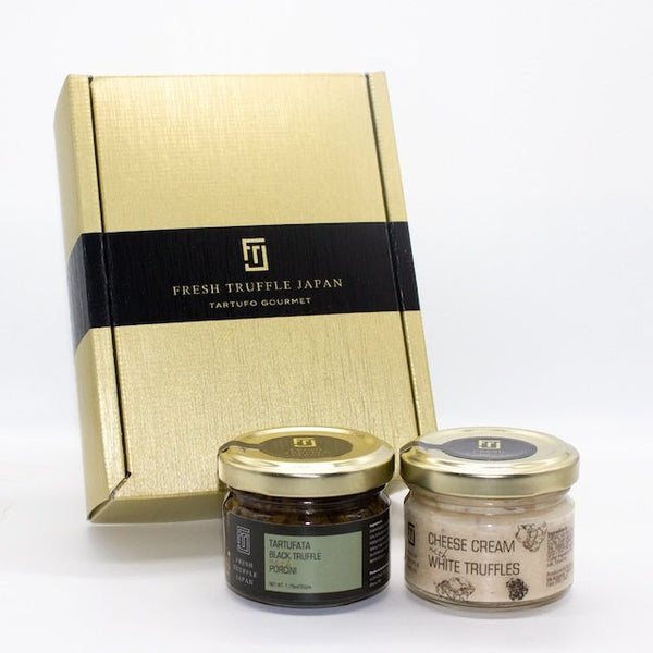 FRESH TRUFFLE JAPAN|白トリュフチーズクリームと黒トリュフポルチーニディップのセット【ギフト箱入り】