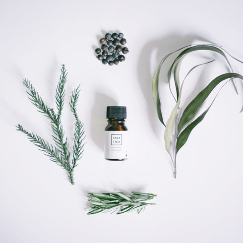 TADAIMA AROMA|GIFT SET - 01 smoky wood 10ml & wood aroma dish & necessary PLATE【ショップ袋付】