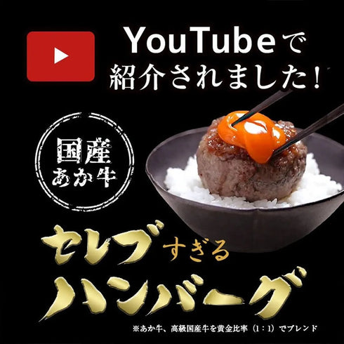 和牛セレブ|あか牛(和牛)ハンバーグステーキ5個