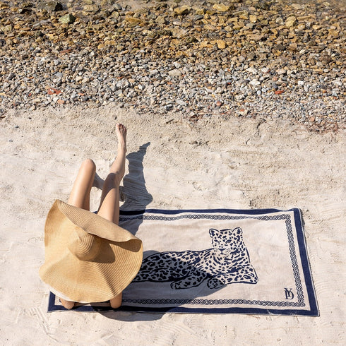 Yves Delorme|ビーチタオル Léopard